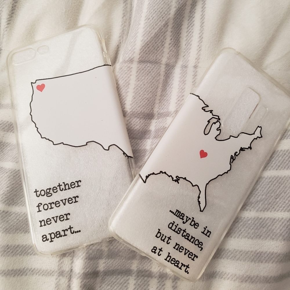 Matching cases iphone 8 plus and galaxy s9plus